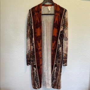 Chico's Multicolor Long Cardigan